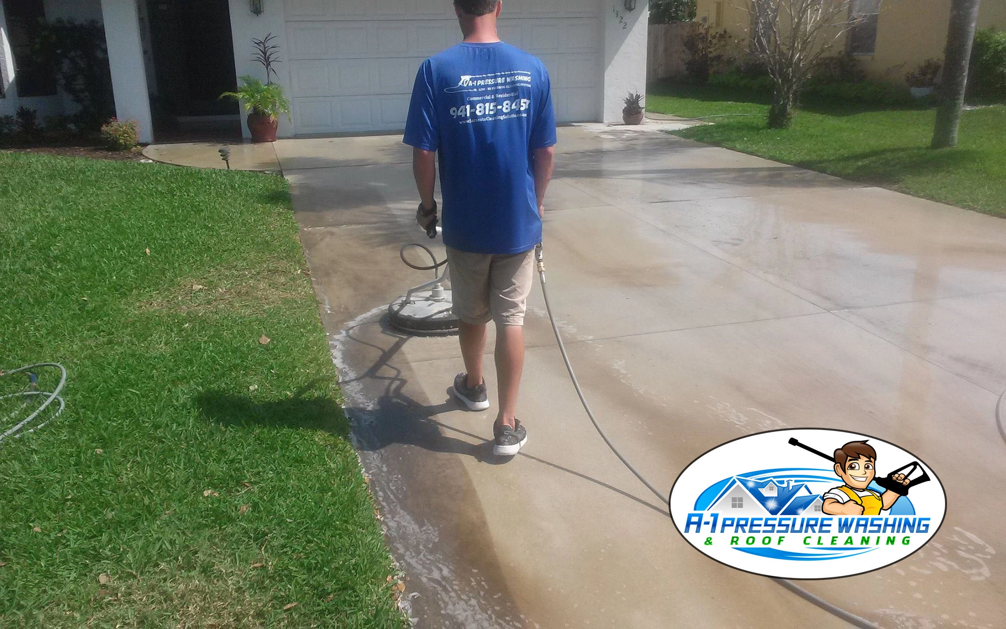 Driveway Cleaning | A-1 Pressure Washing & Roof Cleaning | 941-815-8454 